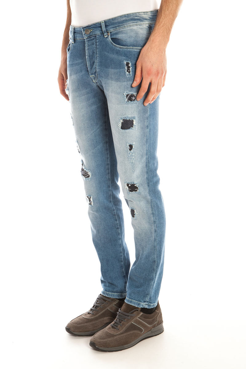 Jeans Daniele Alessandrini Denim M con Bottoni - mem39