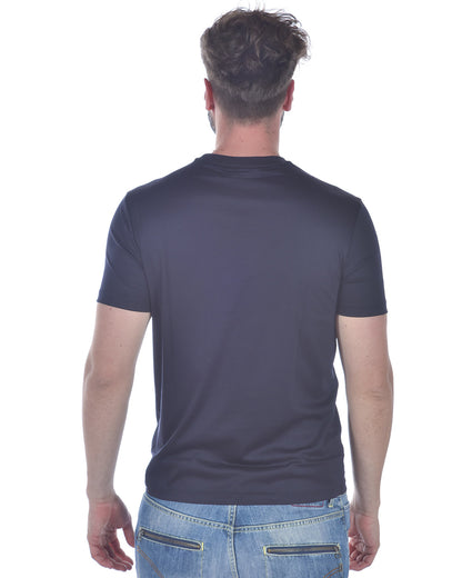 Maglia Iconica Blu Scuro in Cotone Emporio Armani - mem39