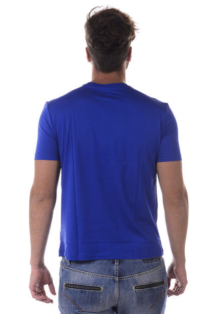 T-Shirt Armani Jeans AJ Blu in Cotone - mem39