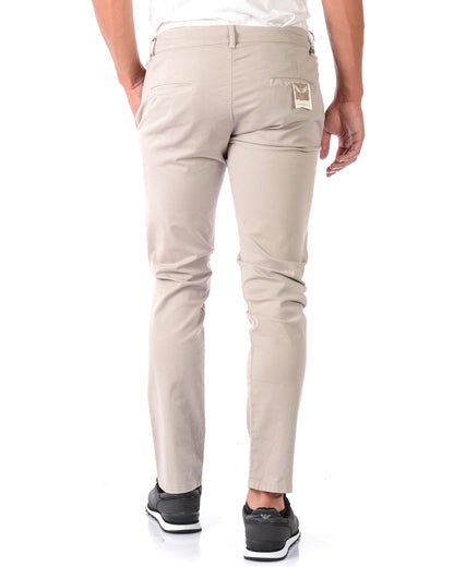 Pantaloni Beige Daniele Alessandrini M - mem39