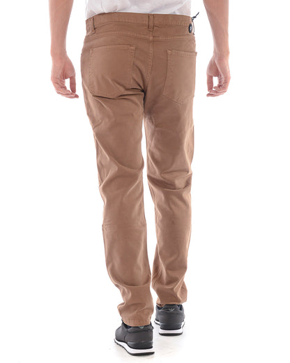 Pantaloni Marrone M in Cotone ed Elastan Daniele Alessandrini - mem39