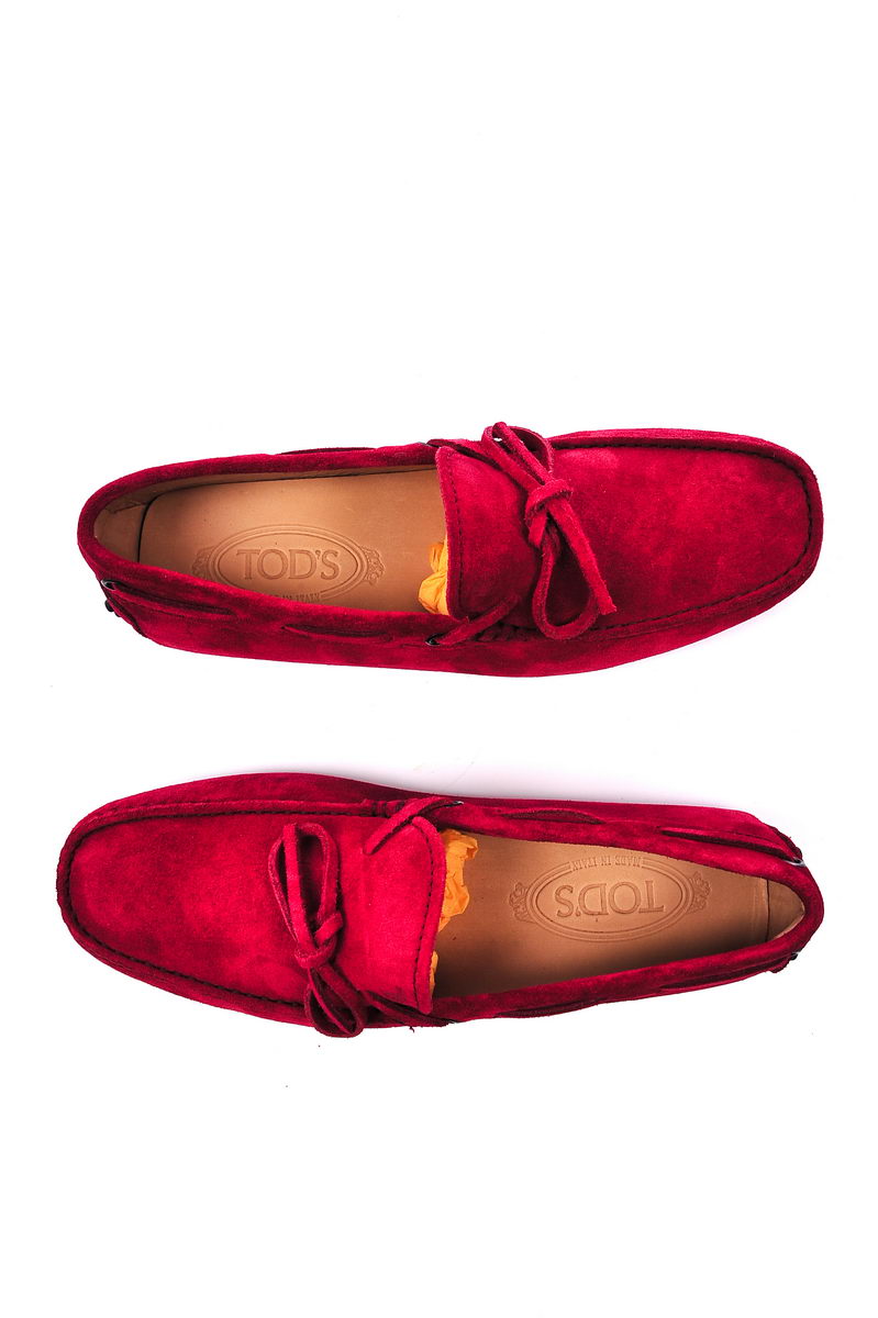 Mocassini Tod's Bordeaux in Pelle Scamosciata - mem39