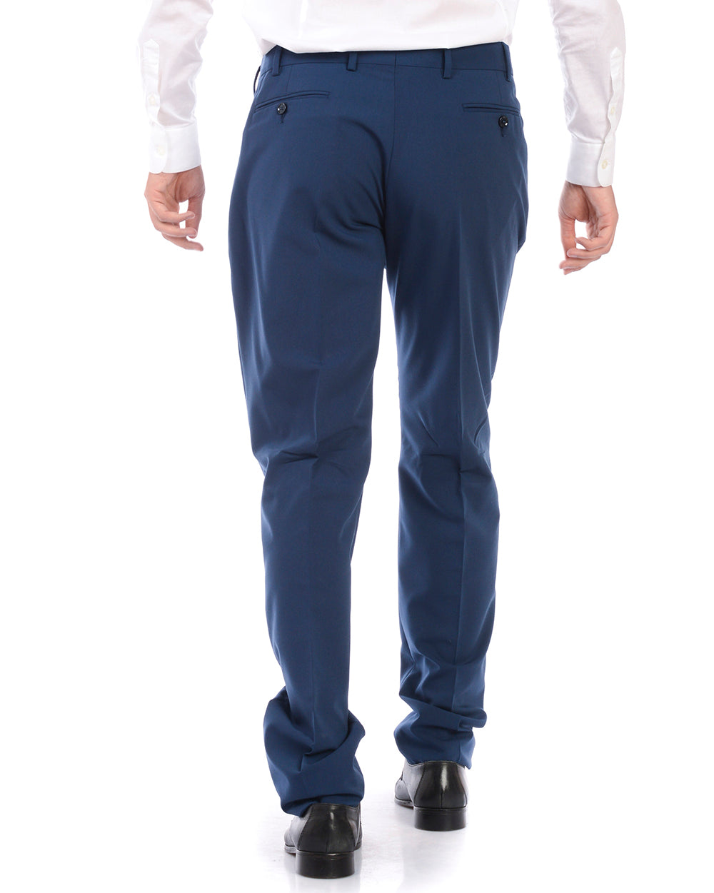 Pantaloni Eleganti Blu Daniele Alessandrini - mem39