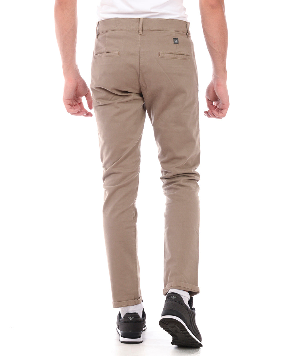 Pantaloni Beige Daniele Alessandrini Zip M - mem39