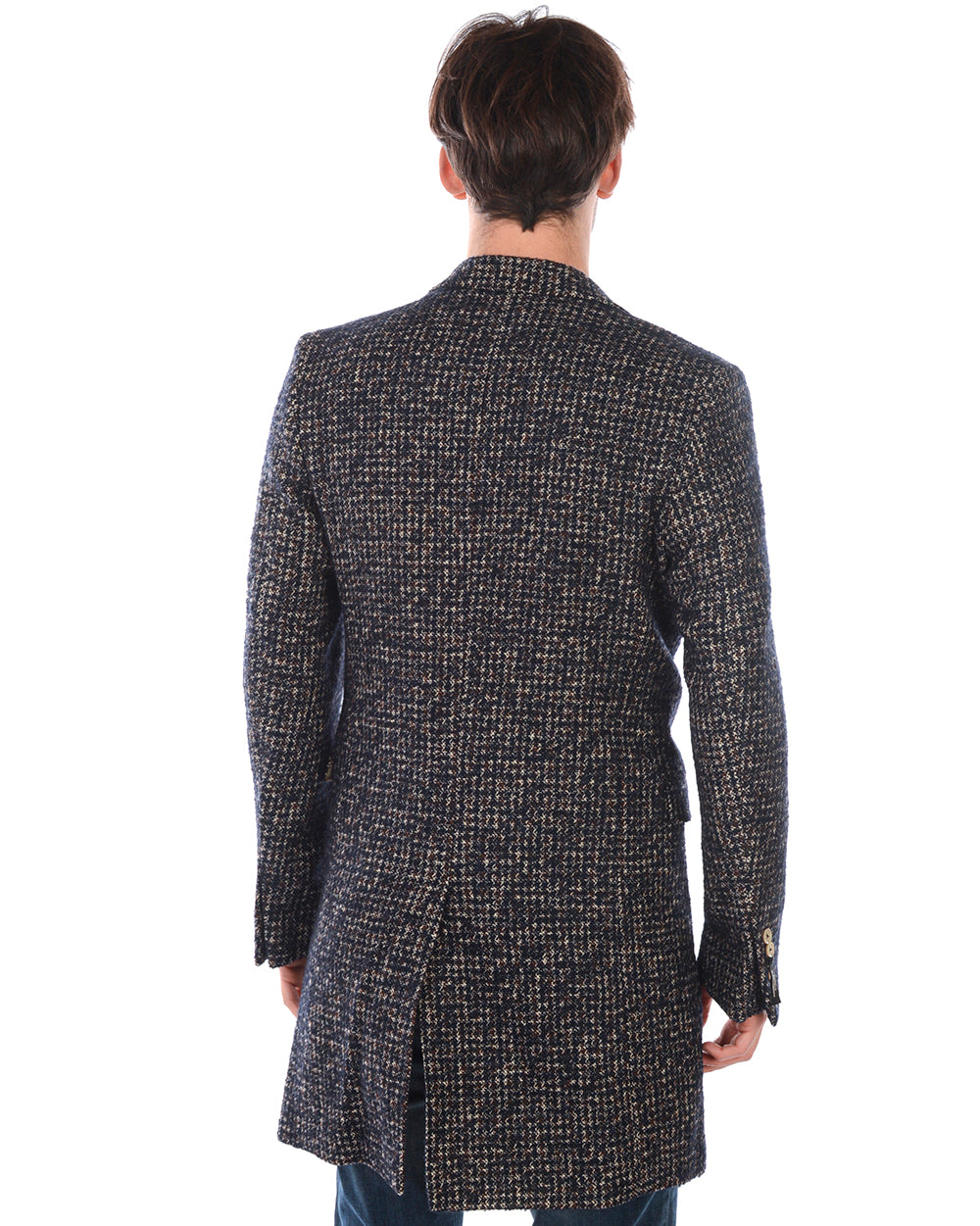 Cappotto Blu Lana Daniele Alessandrini - mem39