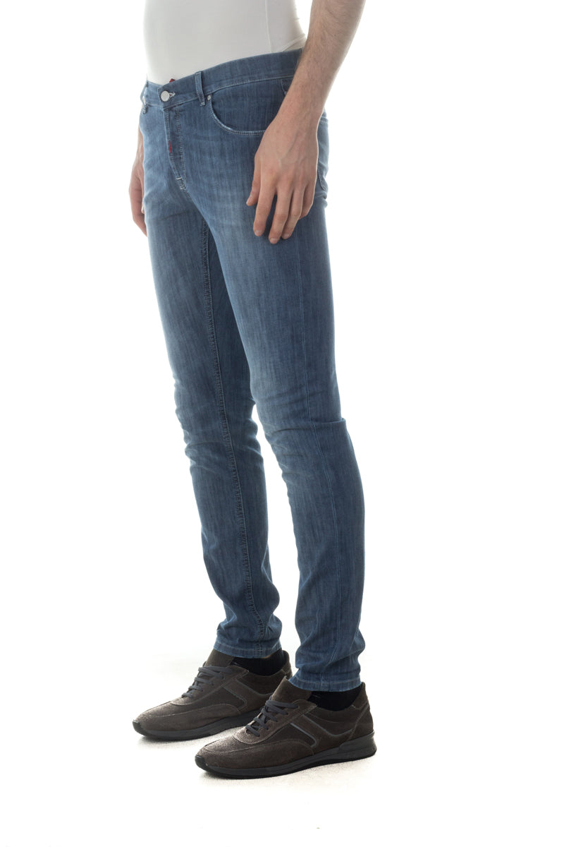 Jeans Daniele Alessandrini Cotone Elasticizzato Scuro - mem39