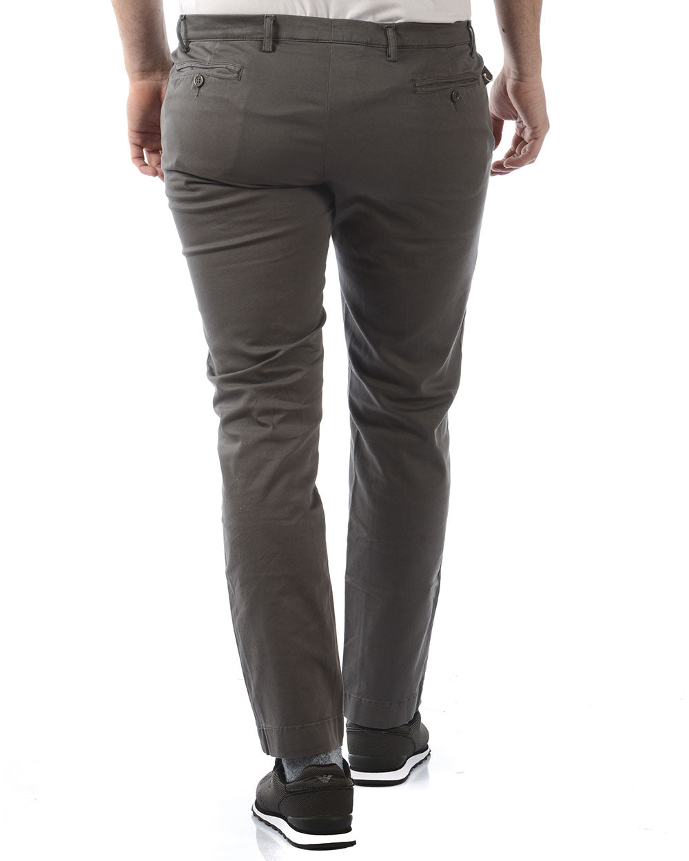 Pantaloni Blu Zip Bottone Daniele Alessandrini M - mem39