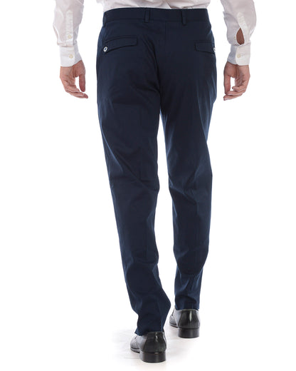 Pantaloni Formale Alessandrini 48 Azzurro - Eleganza senza Tempo - mem39