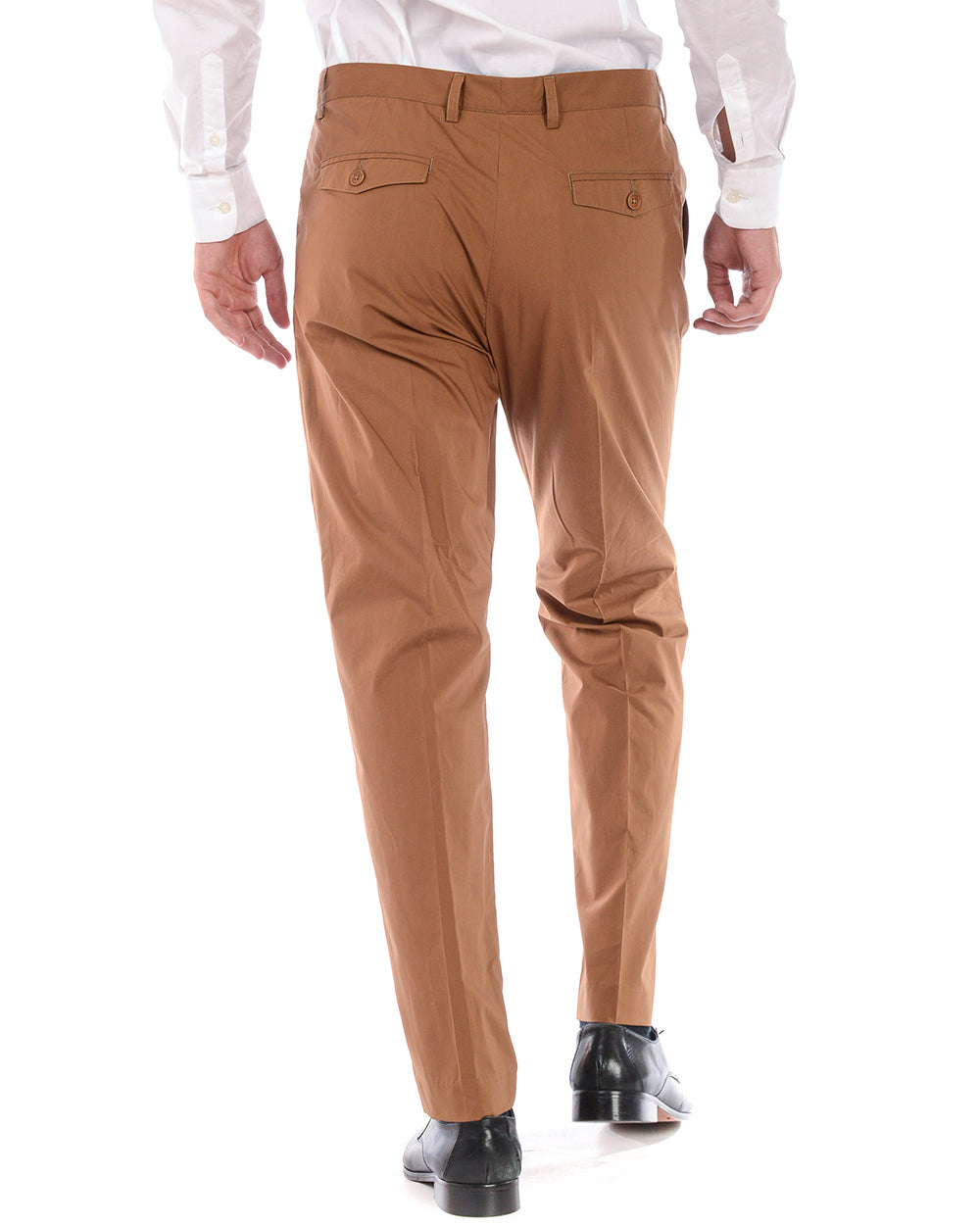 Pantaloni Cotone Daniele Alessandrini 46 Marrone - mem39