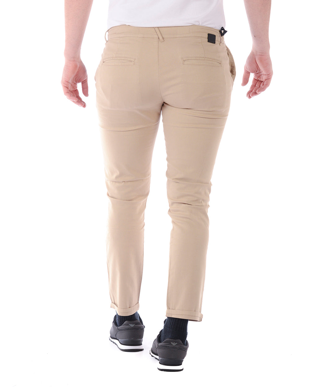 Pantaloni Blu Cotone ed Elastan Daniele Alessandrini - mem39