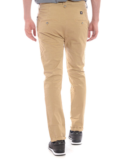 Pantaloni Beige M Cotone ed Elastan Daniele Alessandrini - mem39