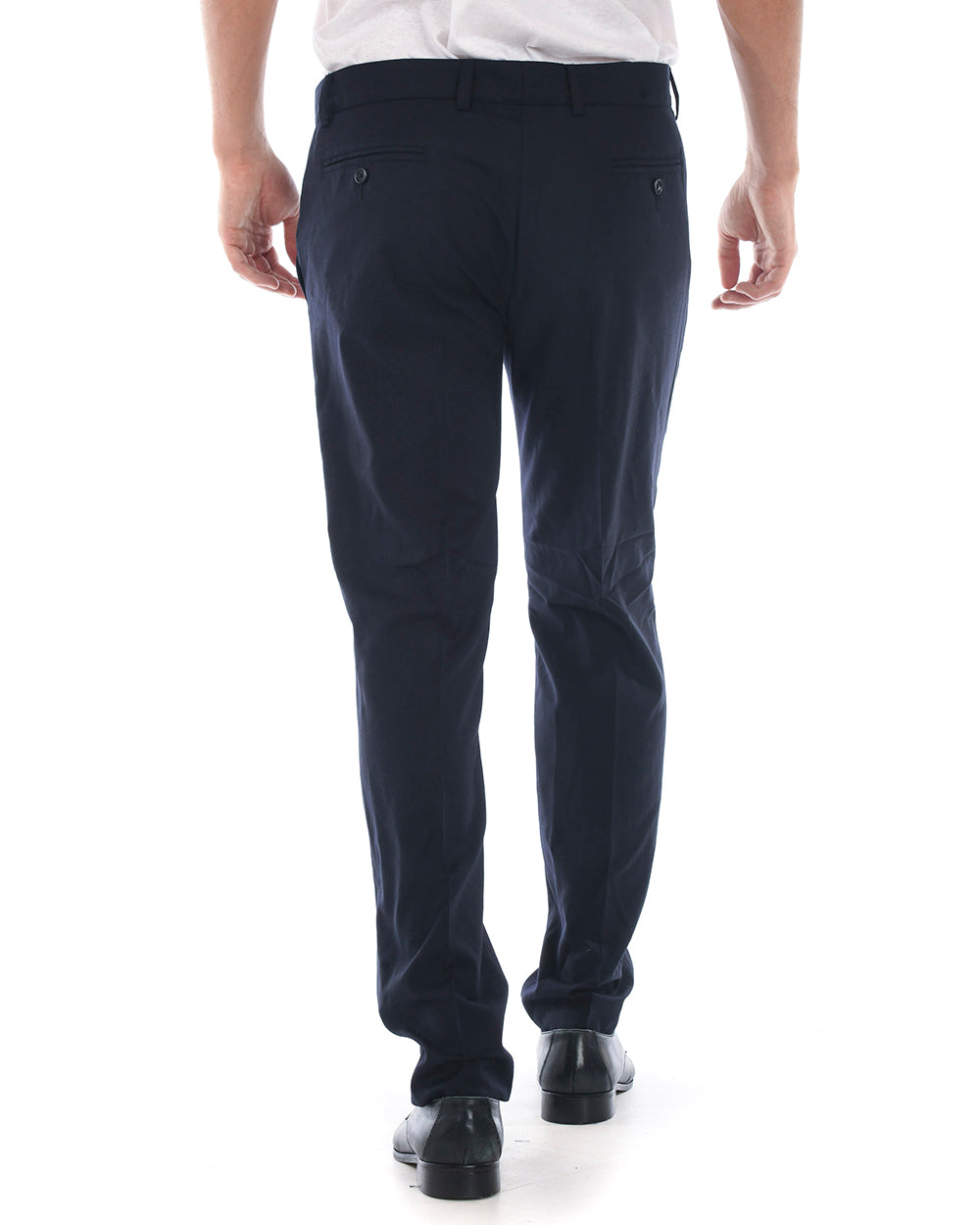 Pantaloni Daniele Alessandrini Blu Scuro Taglia 46 M - mem39