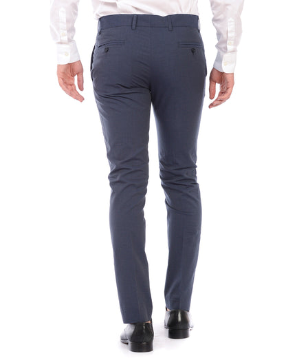 Pantaloni Blu Chiaro Cotone Daniele Alessandrini - mem39