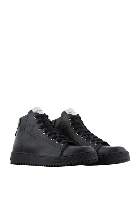 Sneakers Emporio Armani Pelle Nera - Taglia 40 - mem39