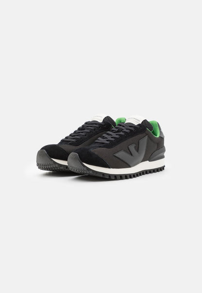 Sneakers Emporio Armani in Pelle Nero 39,5 - mem39