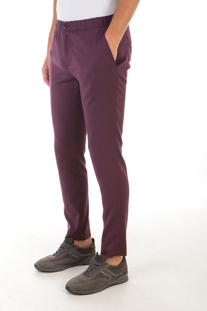 Pantaloni Bordeaux Daniele Alessandrini - mem39