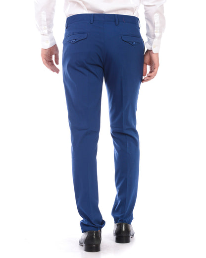 Pantaloni Daniele Alessandrini Blu Eleganza Senza Tempo - mem39