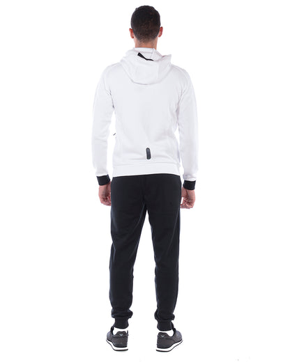 Tuta Sportiva Uomo EA7 Armani Bianca L - Felpa Zip e Cappuccio - mem39