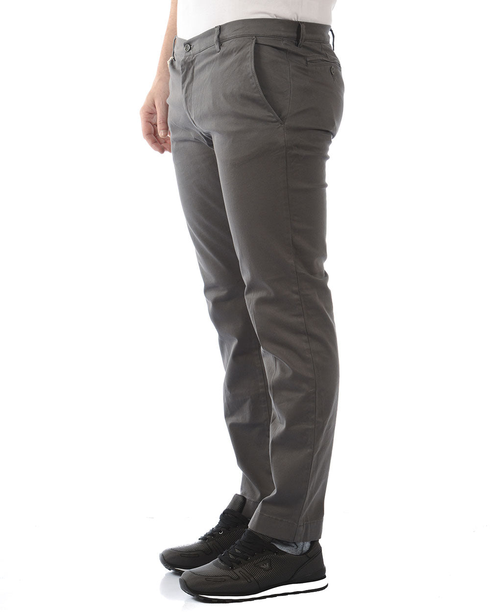 Pantaloni Blu Zip Bottone Daniele Alessandrini M - mem39