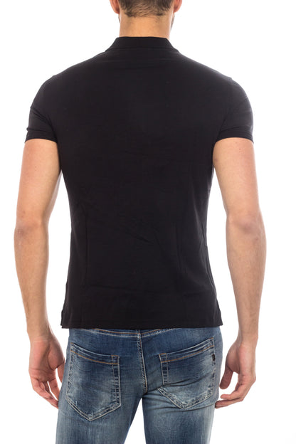 Polo Armani Jeans AJ Nero in Cotone - mem39