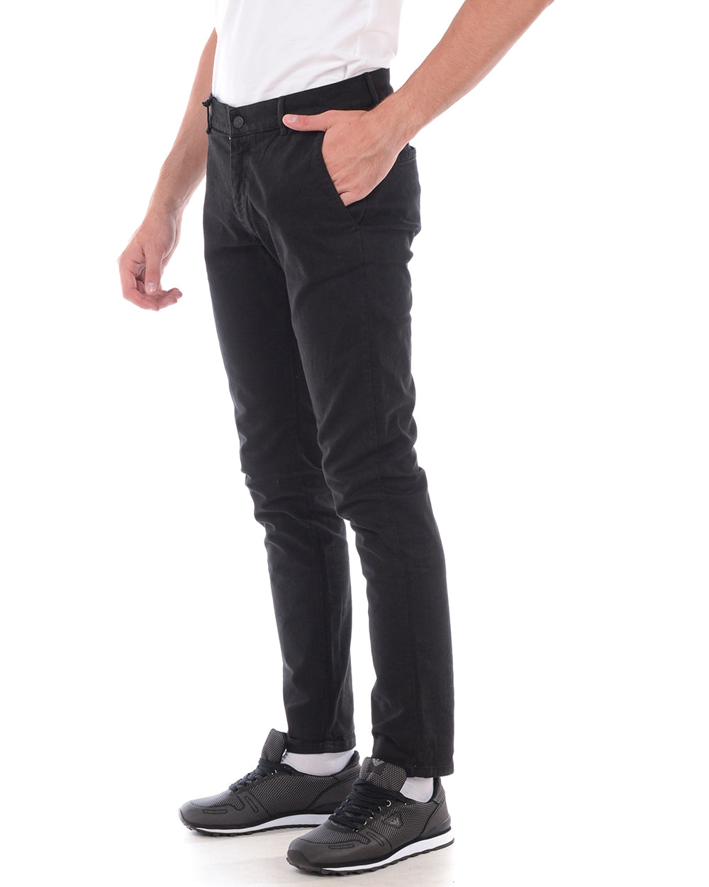 Pantaloni Nero Daniele Alessandrini M - mem39