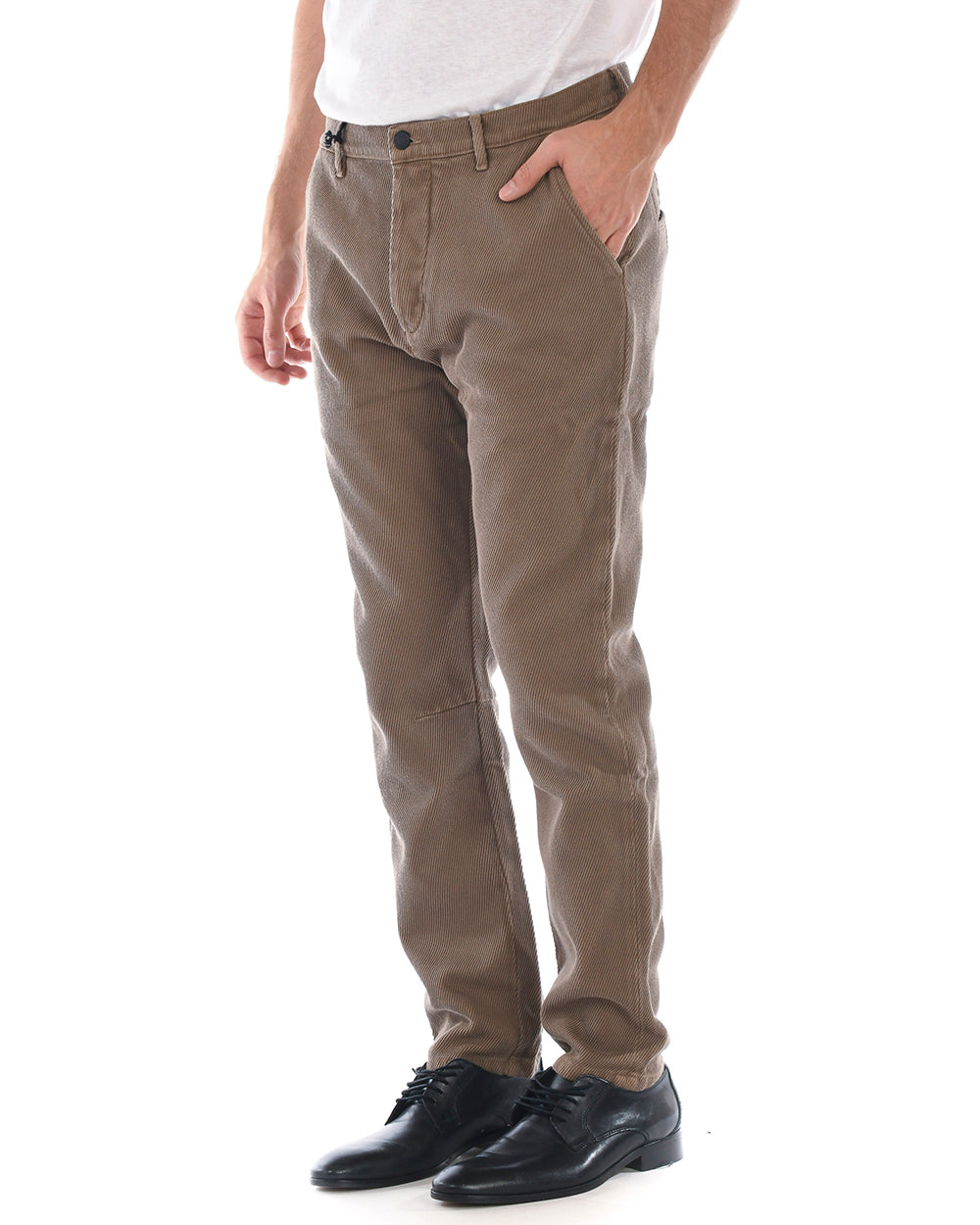 Pantaloni Beige Cotone ed Elastan by Daniele Alessandrini - mem39