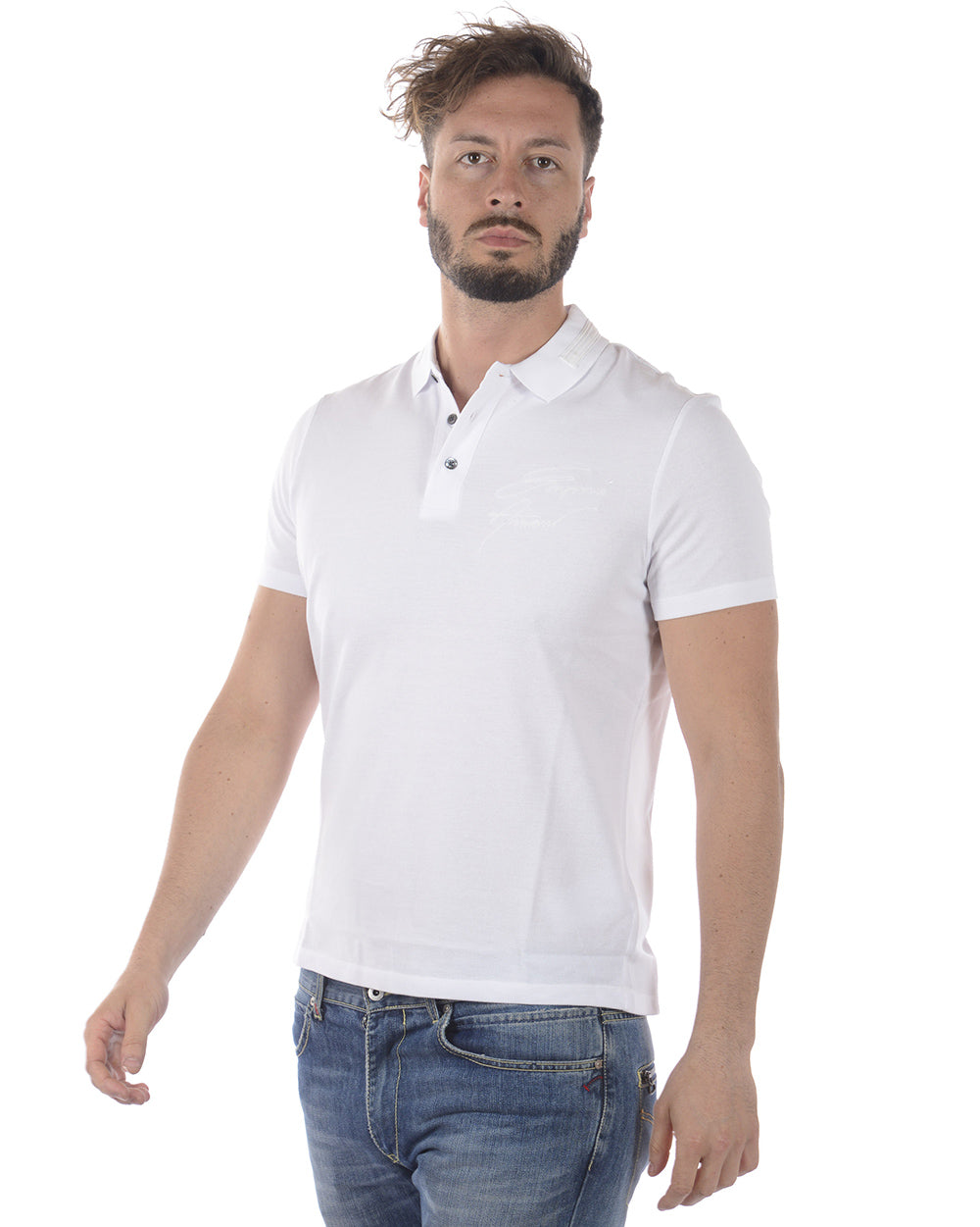 Polo Emporio Armani Bianco di Alta Qualità - mem39