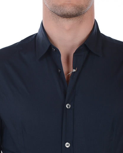 Camicia Blu e Nero Daniele Alessandrini - mem39