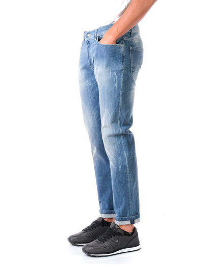 Jeans Stretch Denim Stretto Alessandrini. - mem39