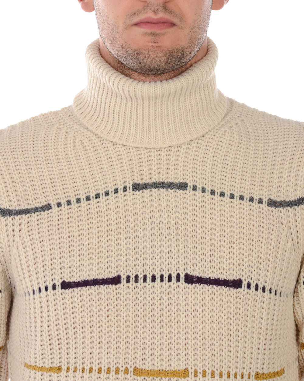 Pullover Maglia Eleganza Beige Daniele Alessandrini - mem39