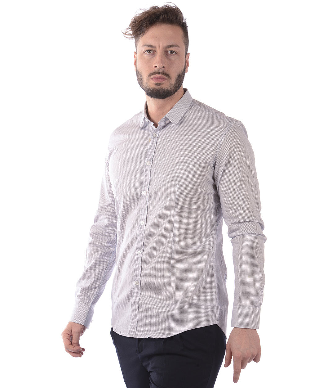 Camicia Bianca/Nera Daniele Alessandrini - mem39