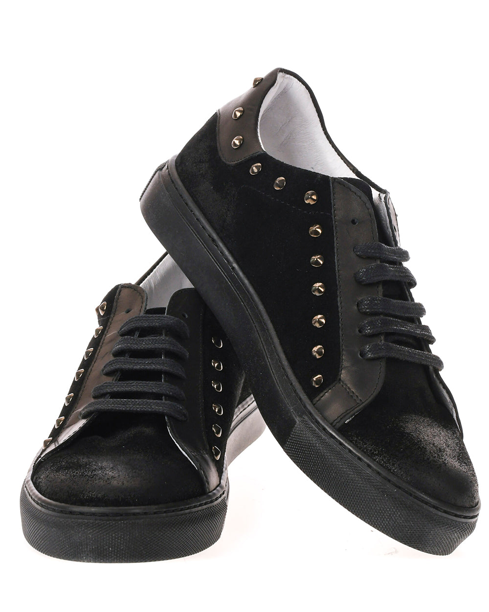 Sneakers Scamosciate Nero Daniele Alessandrini - mem39