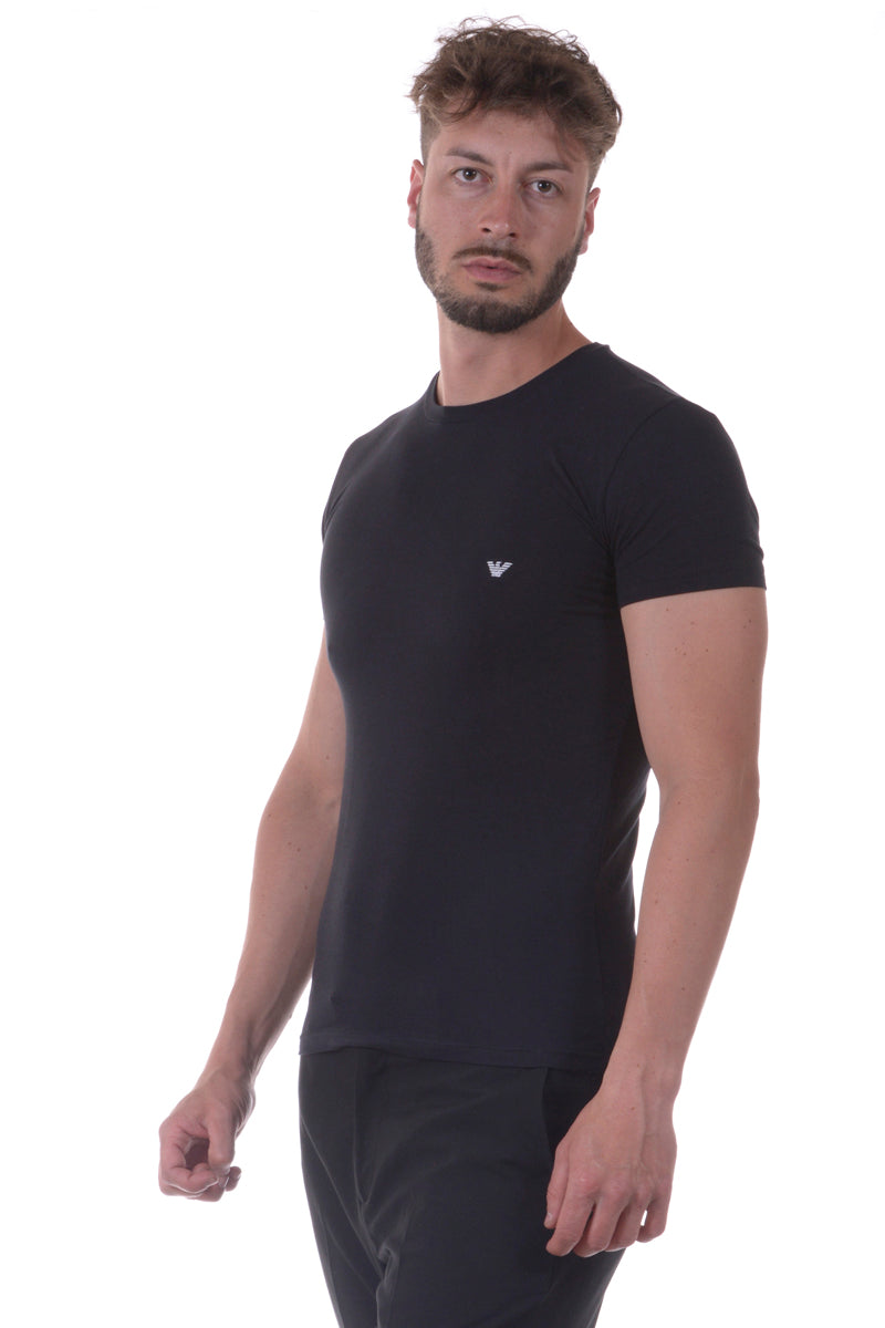 Maglia Emporio Armani Nero con Maniche Corte - mem39