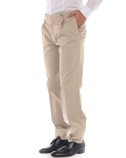 Pantaloni Daniele Alessandrini Beige  Taglia 44 - mem39