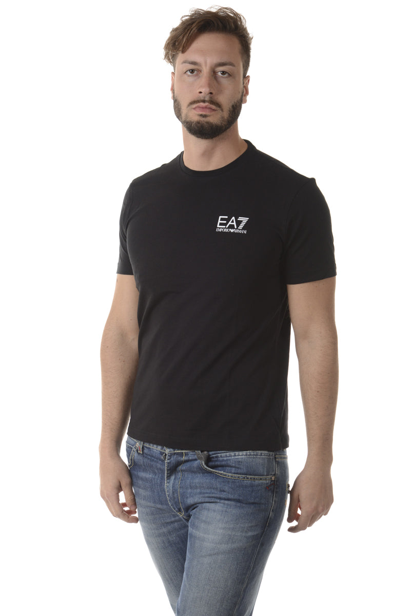 T-shirt Nero EA7 con Logo EA7 - mem39