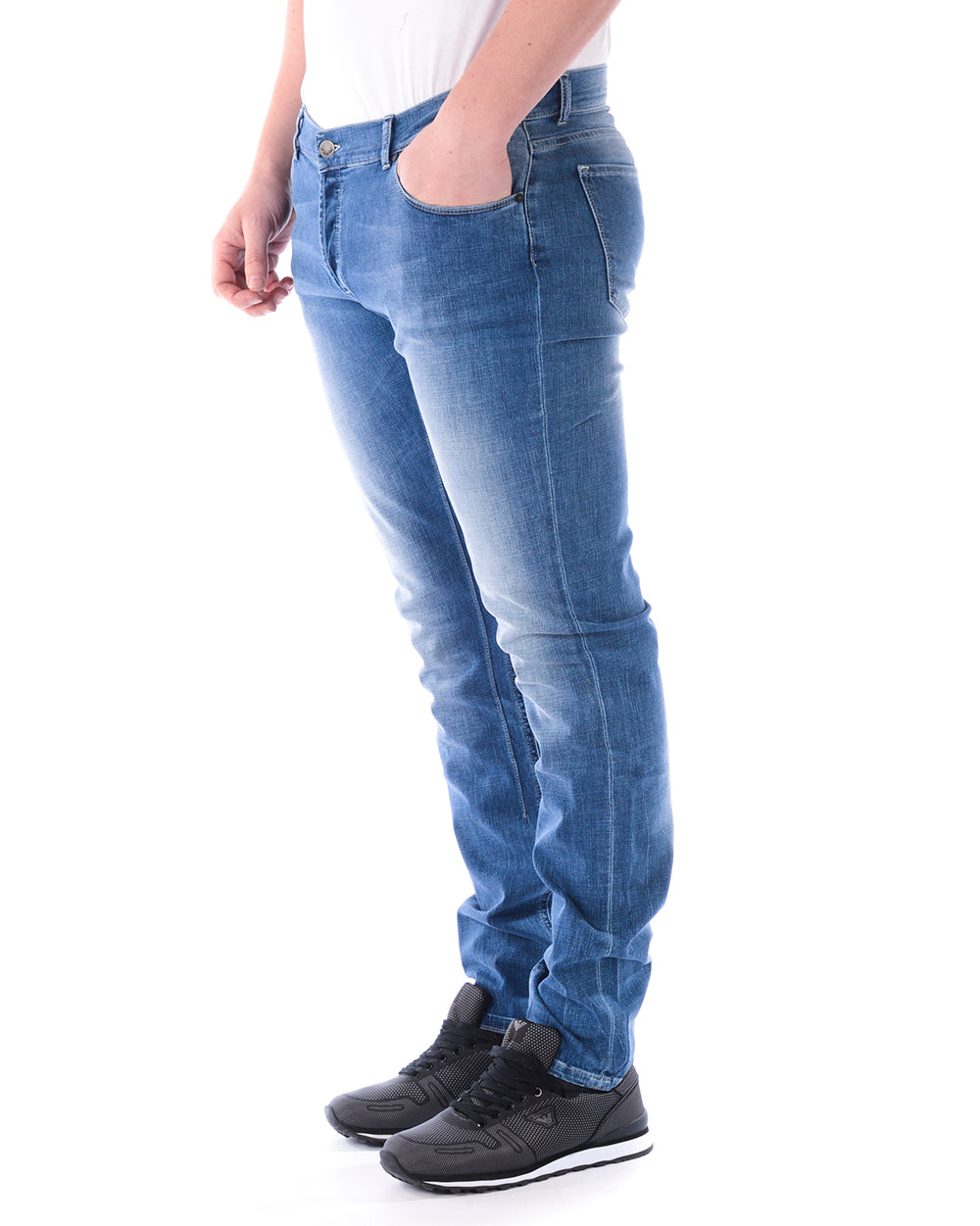 Jeans Daniele Alessandrini Denim Alta Qualità - mem39