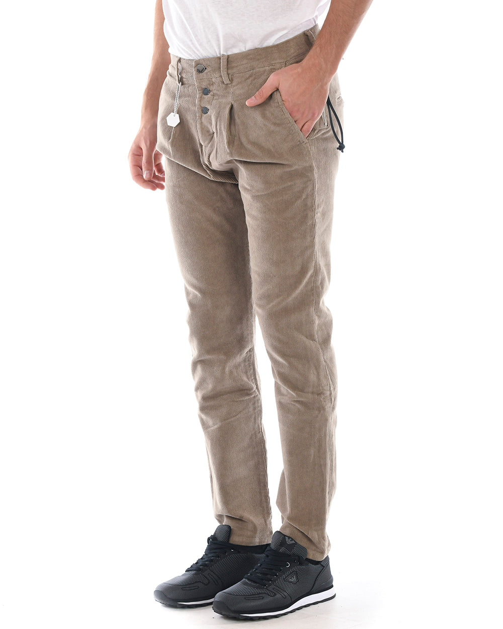 Pantaloni Beige Daniele Alessandrini - mem39