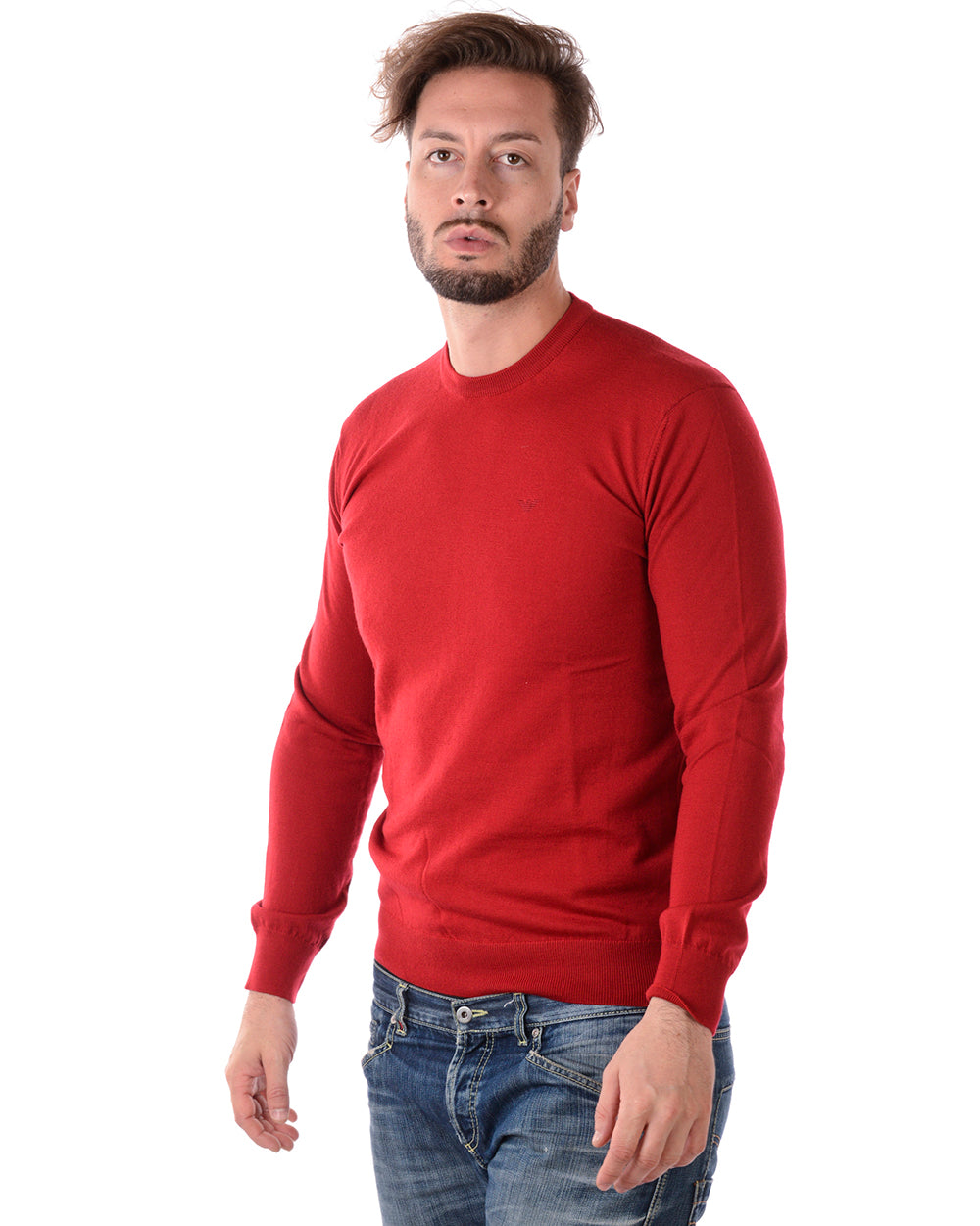 Maglia Emporio Armani Lana Vergine Rosso - mem39