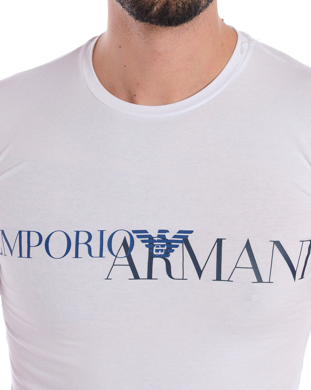 Maglia Uomo Bianca Collo a Giro Emporio Armani - mem39