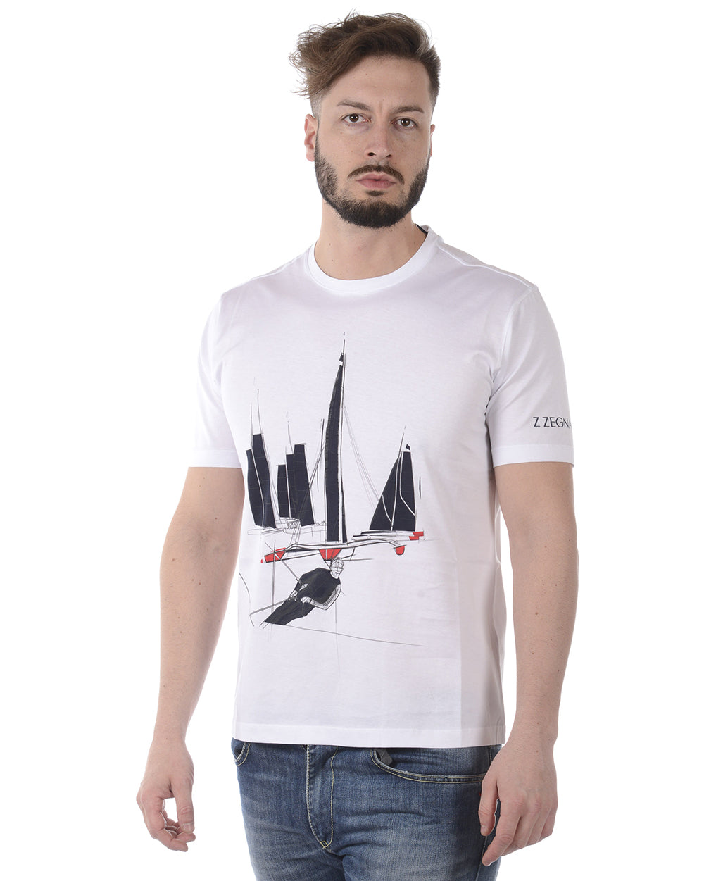 T-shirt Bianca in Cotone Zegna - mem39