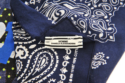 Foulard Daniele Alessandrini Cotone Blu - mem39