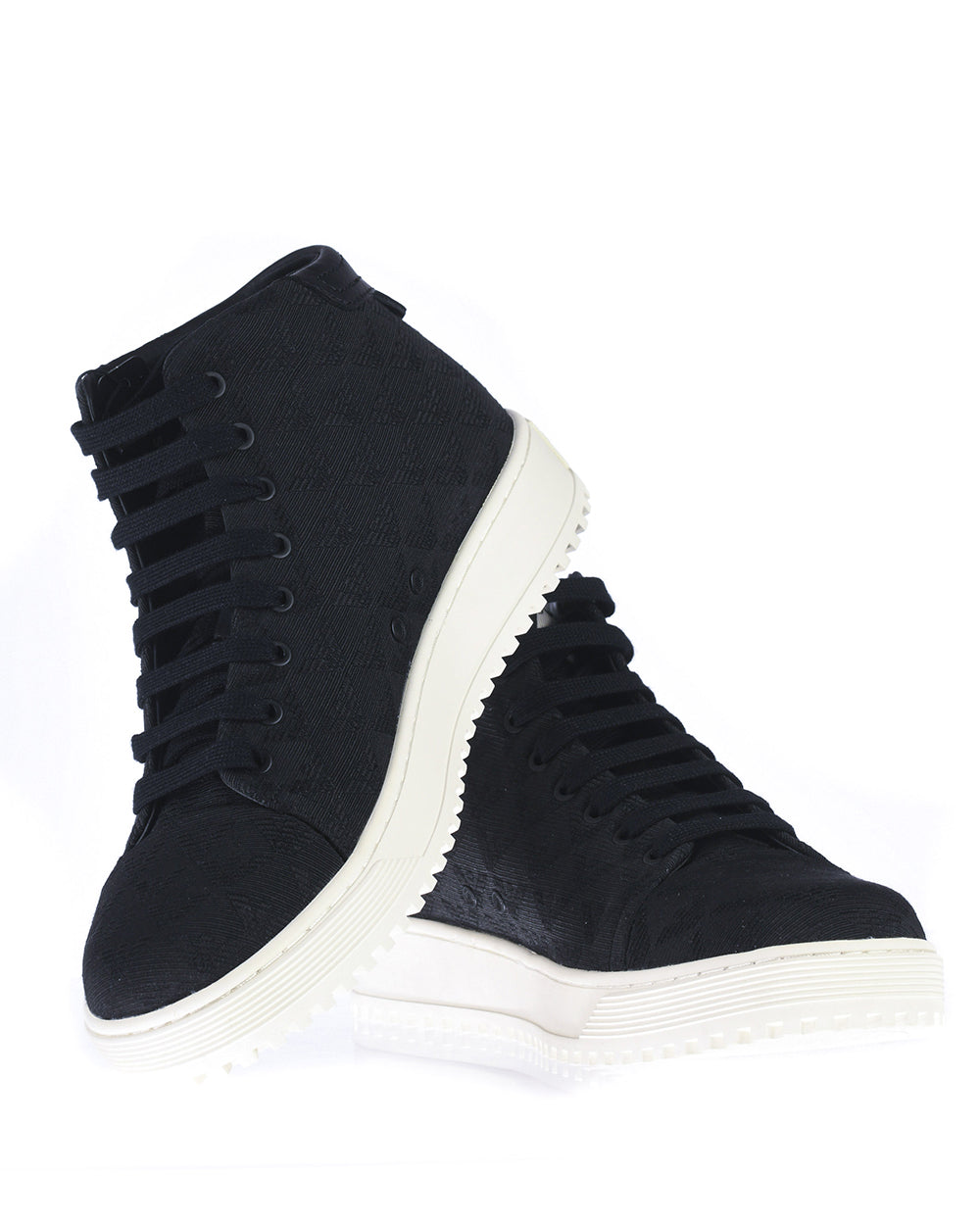 Sneakers Emporio Armani Cotone e Poliestere - Nero 40,5 - mem39