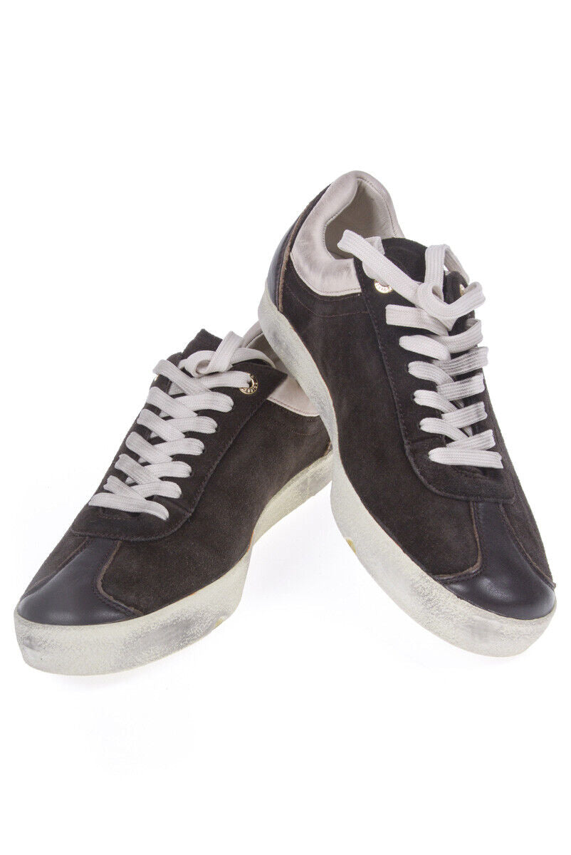 Sneakers Scamosciate D&G Dolce&Gabbana Brown con Rifiniture in Pelle - Taglia 39,5 - mem39