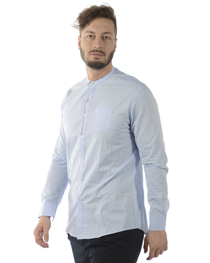 Camicia Daniele Alessandrini Cotone Azzurra Taille 42 - mem39