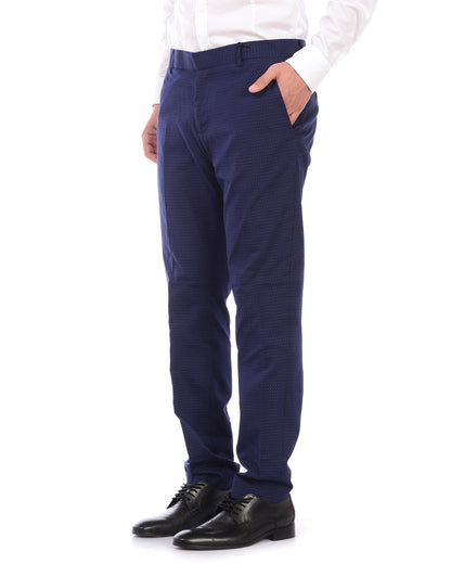 Pantaloni Blu Taglia 46 Daniele Alessandrini Elegante - mem39