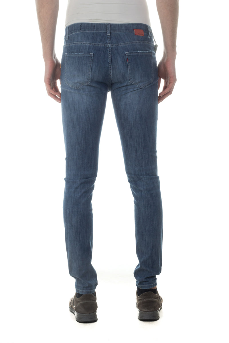 Jeans Daniele Alessandrini Cotone Elasticizzato Scuro - mem39