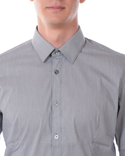 Camicia Daniele Alessandrini Grigio Chiaro - Taglia 43 - mem39