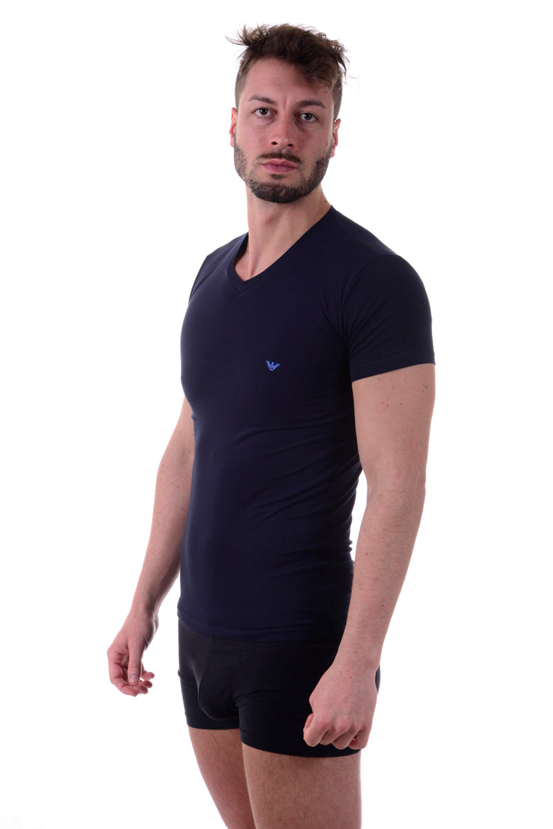 T-shirt Blu Scuro Emporio Armani - mem39