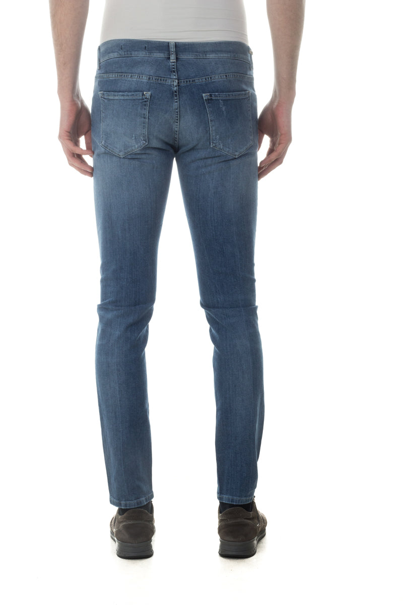 Jeans Denim Daniele Alessandrini Con Chiusura a Bottoni - mem39