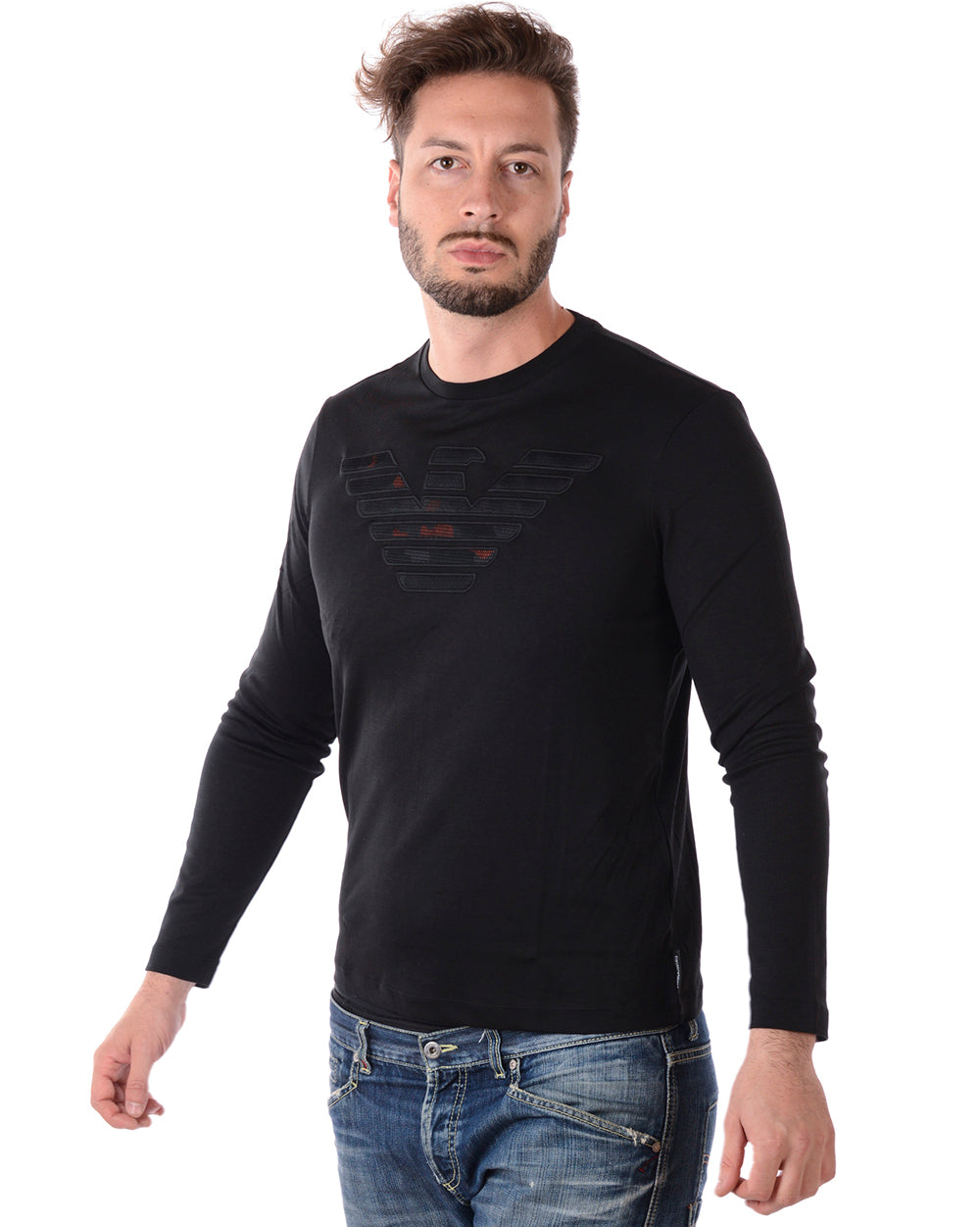 Maglia a Manica Lunga Nero Emporio Armani - mem39